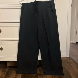 Athleta wide leg black sweatpants size extra small
